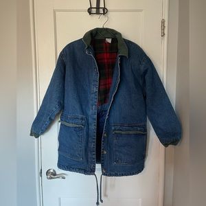 Denim Jacket with Corduroy and Flannel
